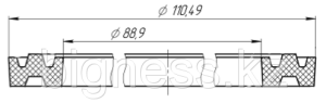 №5 Уплотнитель жёсткий опорный 2S84.03.10 (чертёж УПЛ-2FZ23-35.00.006)